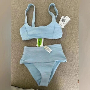 NWT Anthropologie x L space desi bottom and Jess bikini top size XS